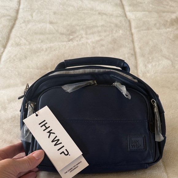 Handbags - Navy Men’s Compact Crossbody Bag